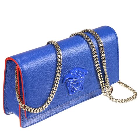 versace collection blue purse